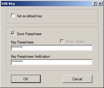 Configure PGP Manage Keys Edit