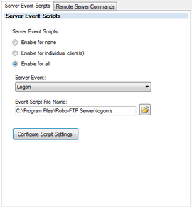 Server Event Scripts