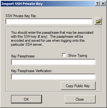 Configure SSH Choose Key