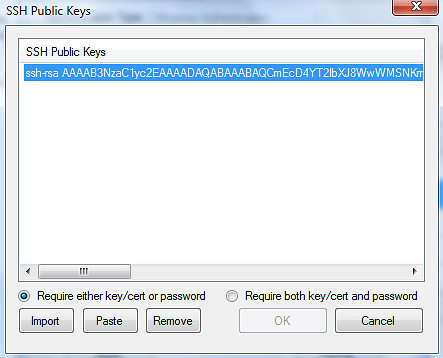 SSH Public Keys