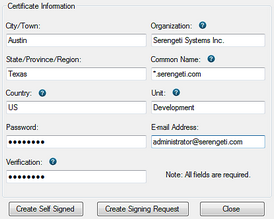 Create SSL Certificate